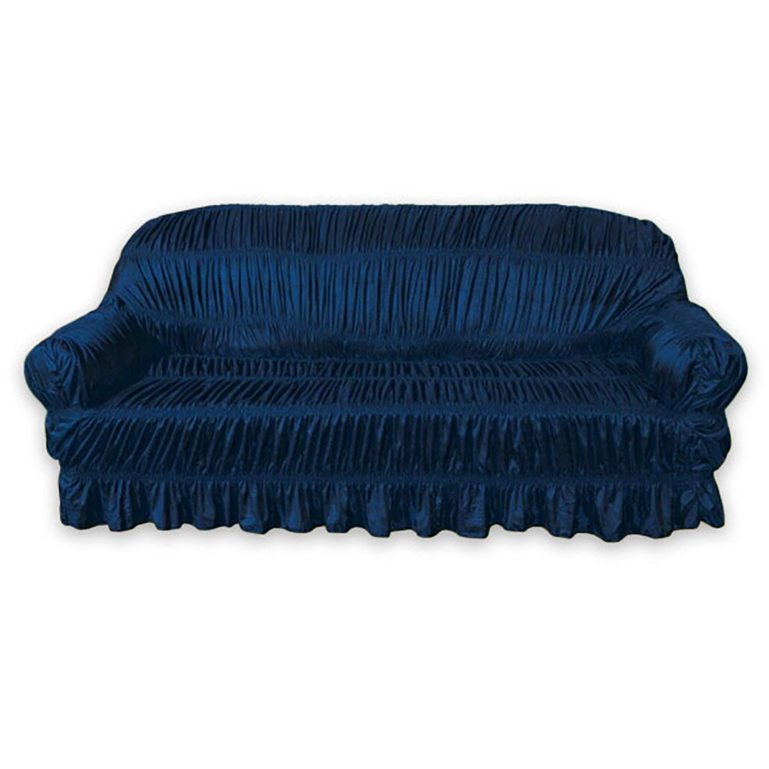 Twill Jersey Sofa Cover-Navy Blue