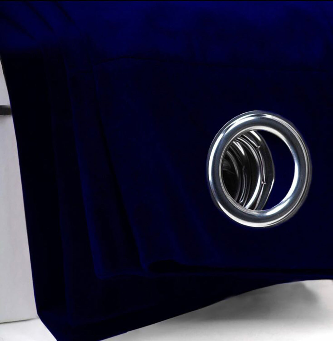 Premium Velvet Curtain-Blue