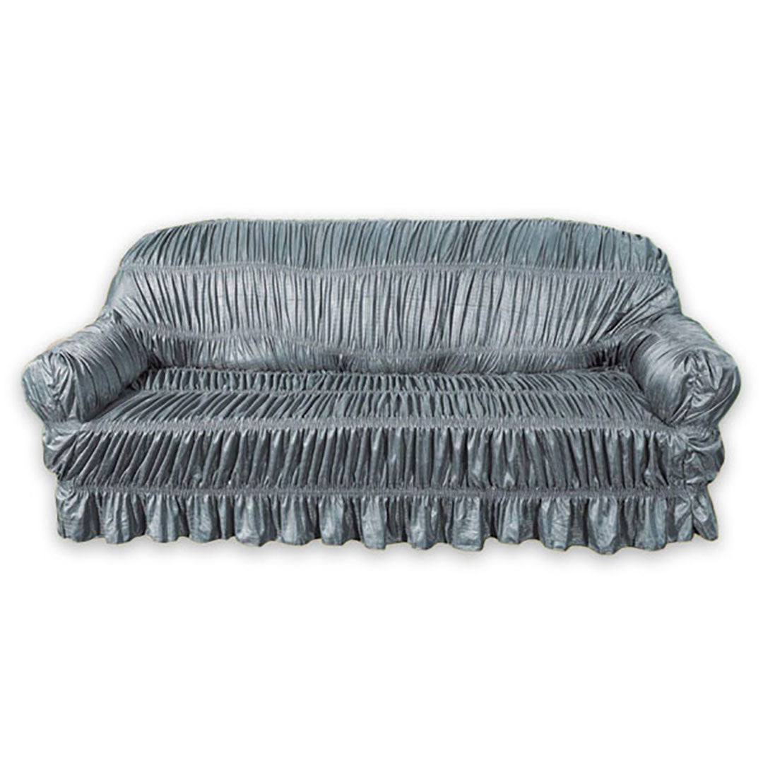 Twill Jersey Sofa Cover-Silver