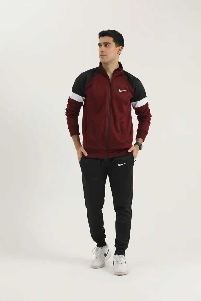 Nik Premium Tracksuit - Mehroon HF