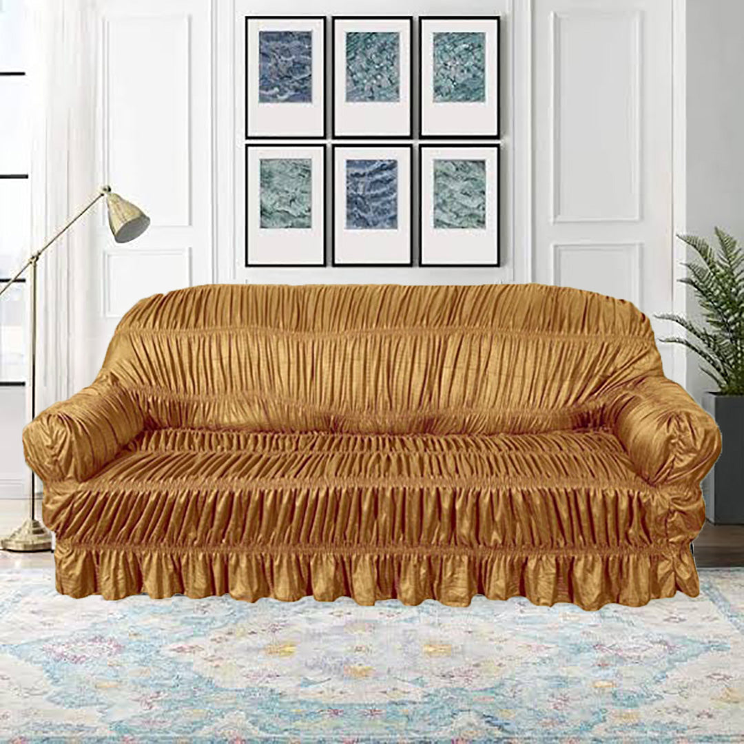 Twill Jersey Sofa Cover-Copper