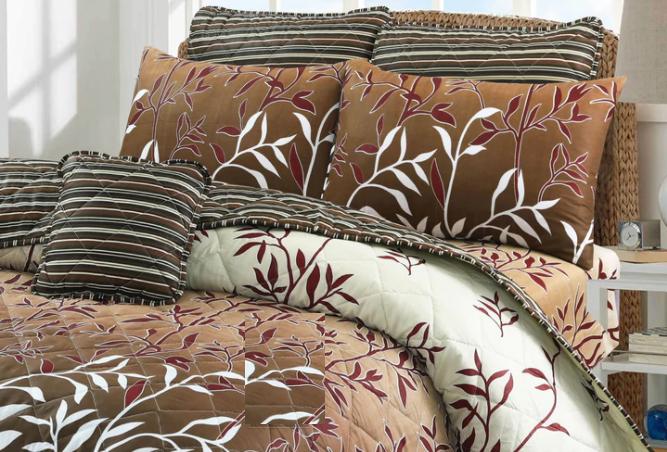 7 PCs Quilted Comforter Set - D-831