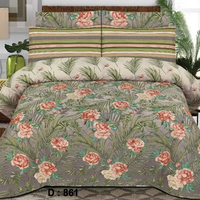 3 Pcs Bedsheet - Magica