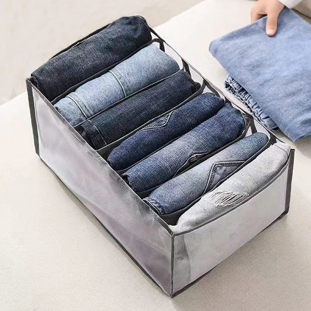7 Grids Jeans Organizer  Wardrobe Organizer For Multiple Items