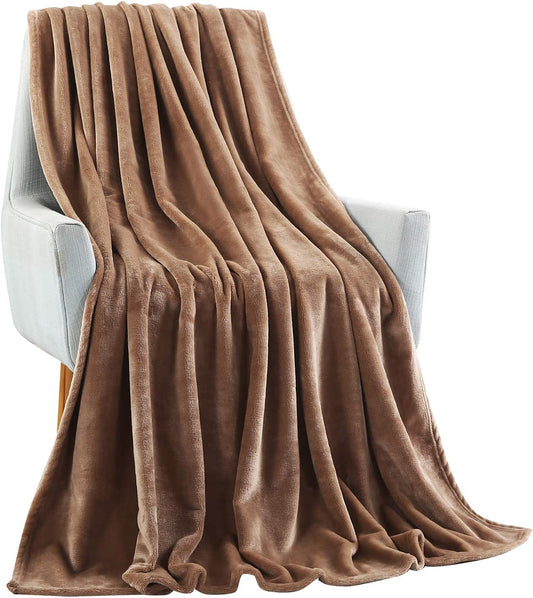 Super Soft 240 Gsm Micro Fleece Ac Blanket Cofee