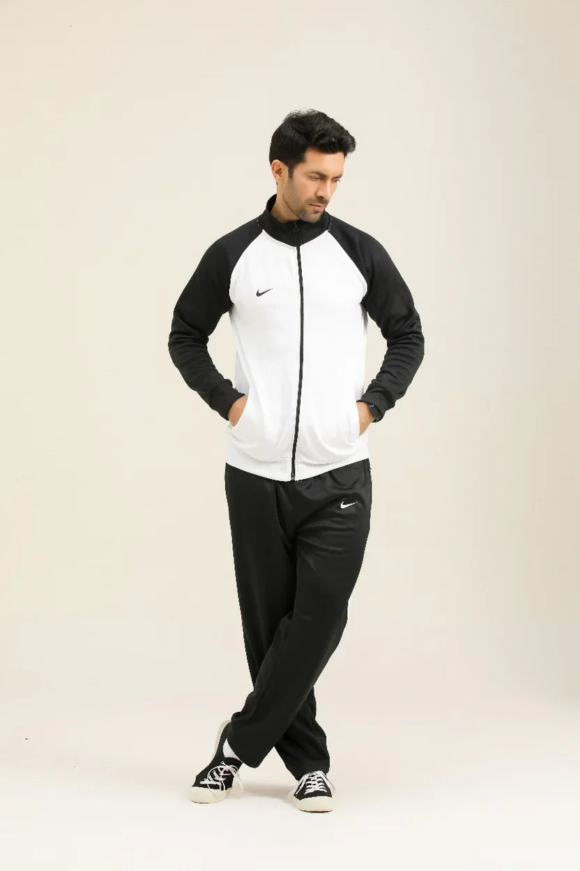 Nik Premium Tracksuit-White-N
