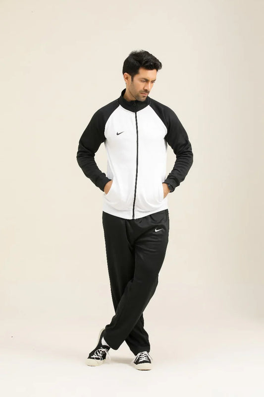 Nik Premium Tracksuit-White-N