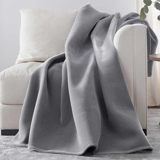 Super Soft 240 Gsm Micro Fleece Ac Blanket Grey