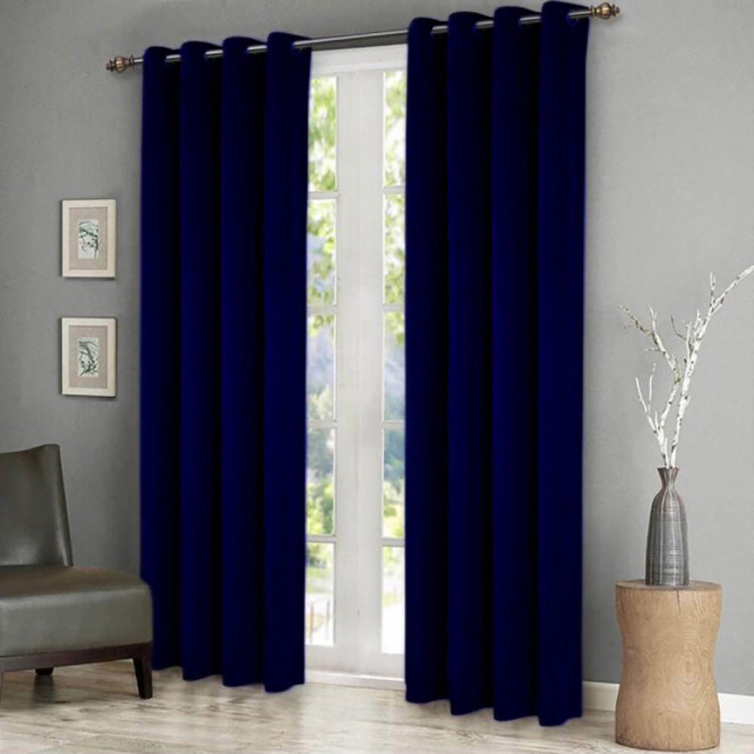 Premium Velvet Curtain-Blue