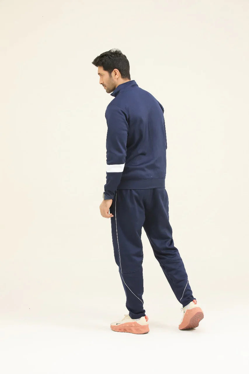 Nik Premium Tracksuit-Navy White-N