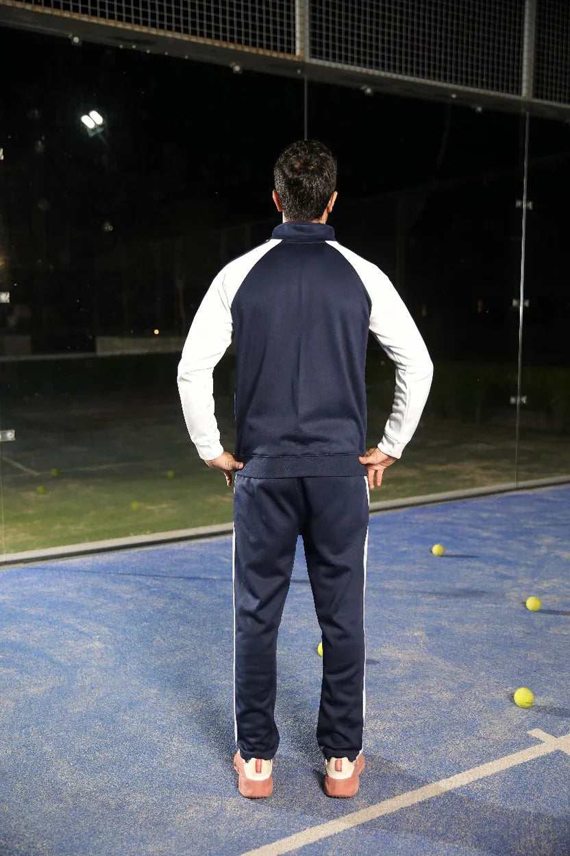 Adi Premium Tracksuit-Navy White