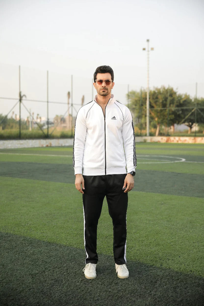 Adi Premium Tracksuit-Tri-Liner White