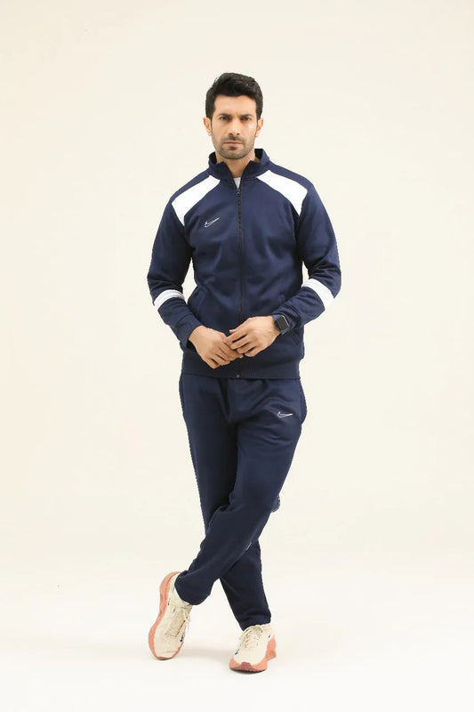 Nik Premium Tracksuit-Navy White-N