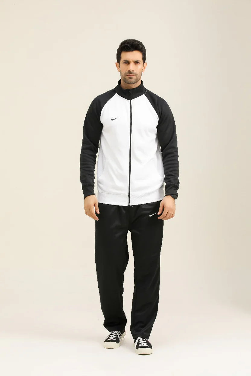 Nik Premium Tracksuit-White-N