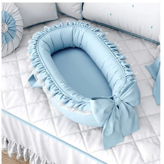 Premium Quality _ Comfortable Baby Nest for New Born Baby - Baby Blue