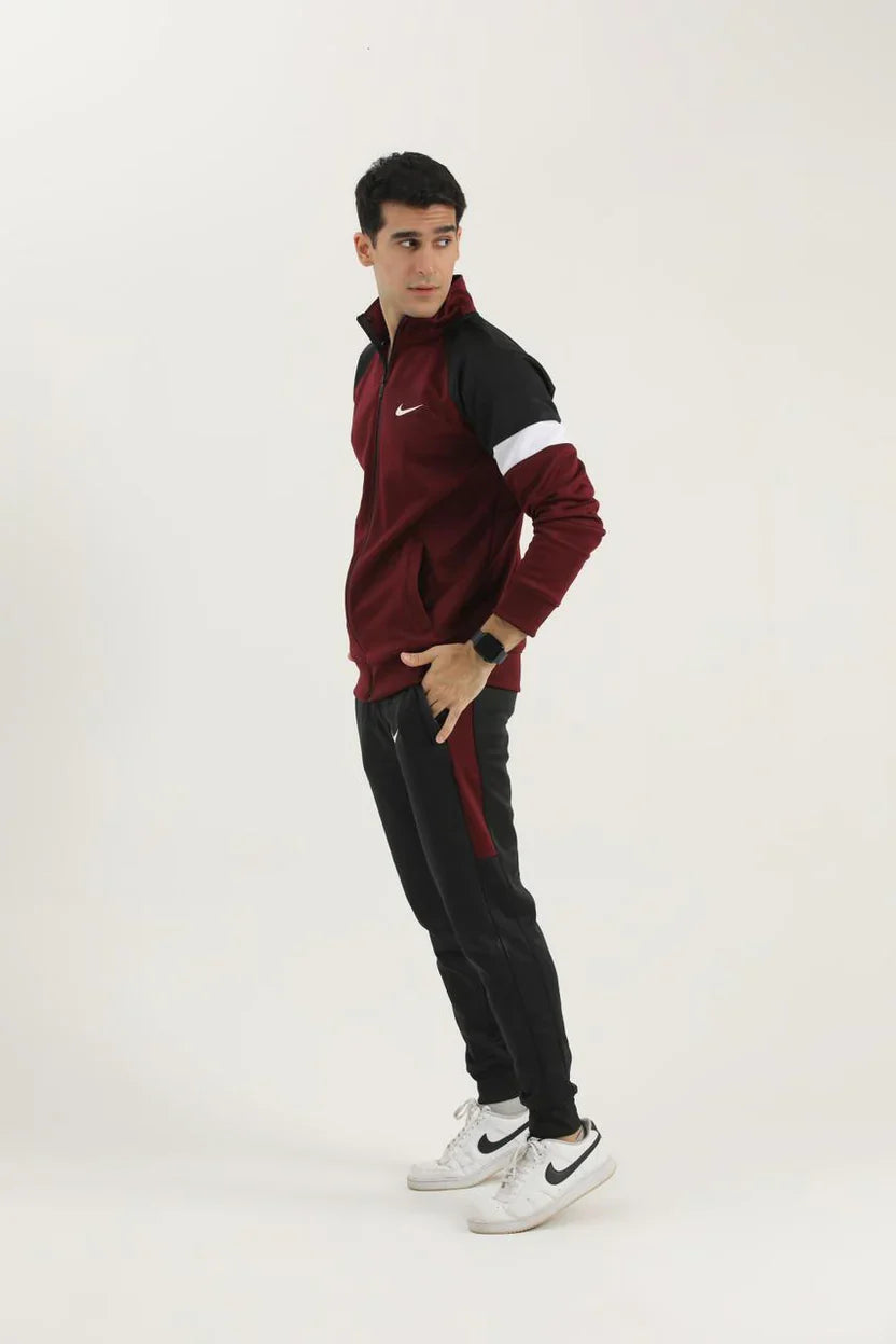 Nik Premium Tracksuit - Mehroon HF