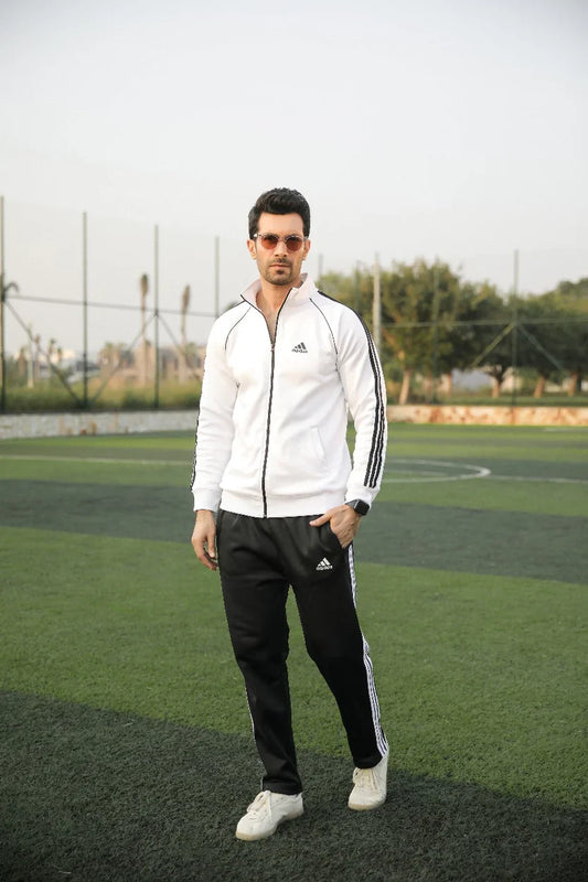 Adi Premium Tracksuit-Tri-Liner White