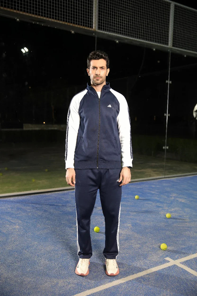 Adi Premium Tracksuit-Navy White