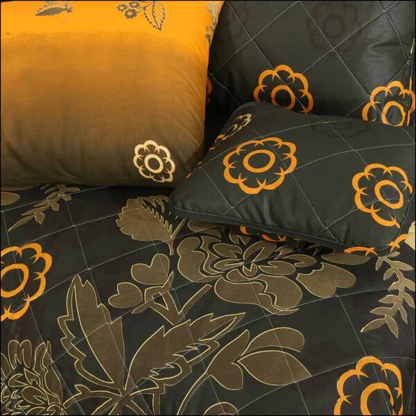 7 PCs Quilted Comforter Set - D-830