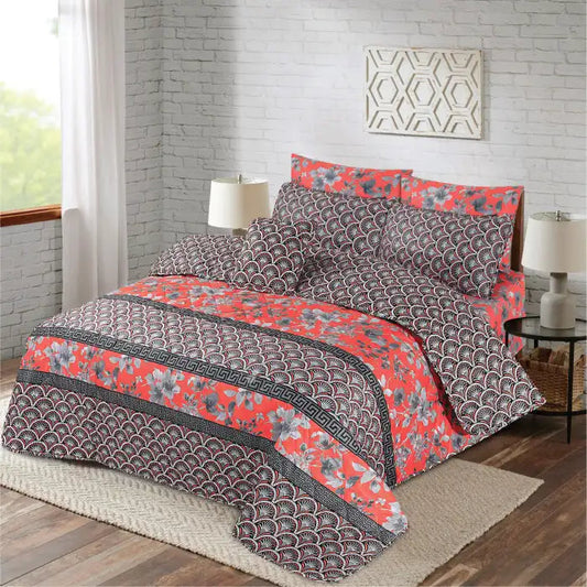 7 Pcs Quilted Comforter Set - Irish